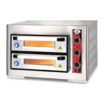 Atalay APF-40-2 20 cm x 4 Pizza Kapasiteli Çift Katlı Pizza Fırını, Elektrikli