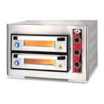 Atalay APF-50-2 24 cm x 8 Pizza Kapasiteli Çift Katlı Pizza Fırını, Elektrikli