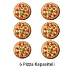 Empero EMP.SPO.01-D 30 cm x 6 Pizza Kapasiteli Döner Tabanlı Dijital Pizza Fırını, Elektrikli - Görsel 2