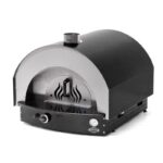 Empero PLF.PLS.D5.W.B Ev Tipi Taş Tabanlı 25 cm x 4 Pizza Kapasiteli Pizza ve Pide Fırını, Odunlu, Siyah - Görsel 3