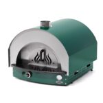 Empero PLF.PLS.D5.W.G Ev Tipi Taş Tabanlı 25 cm x 4 Pizza Kapasiteli Pizza ve Pide Fırını, Odunlu, Yeşil - Görsel 2