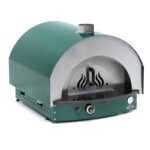 Empero PLF.PLS.D5.W.G Ev Tipi Taş Tabanlı 25 cm x 4 Pizza Kapasiteli Pizza ve Pide Fırını, Odunlu, Yeşil - Görsel 3