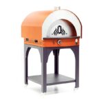 Empero PLF.PLS.D5.W.O Ev Tipi Taş Tabanlı 25 cm x 4 Pizza Kapasiteli Pizza ve Pide Fırını, Odunlu, Turuncu - Görsel 4