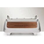 Faema E71E Full Otomatik Espresso Kahve Makinesi, 3 Gruplu, Beyaz-Gold-Ahşap - Görsel 2