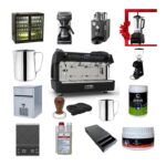 Fiamma Compass 2 Double Boiler Espresso Kahve Makinesi, 250 m2 Kafe için 15 Parça Set, Bar Blender Hediyeli