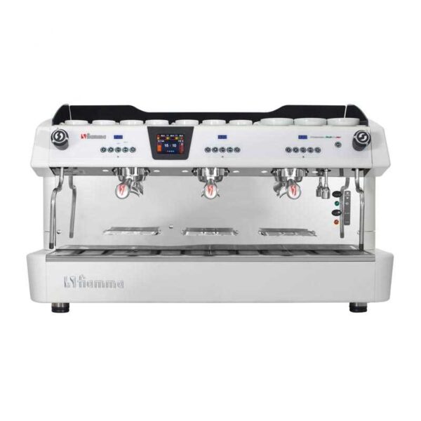 Fiamma Compass 3 Multiboiler Tall Cup Espresso Kahve Makinesi, 3 Gruplu, Beyaz