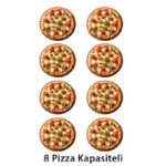 Karacasan 30 cm 8 Pizza Kapasiteli Dijital Pizza Fırını, Elektrikli - Görsel 2