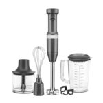 KitchenAid 5KHBV83EDG Aksesuarlı El Blenderi, Kömür Gri