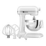 KitchenAid 5KSM55SXX Ağır Hizmet Tipi Kaldırılabilir Kaseli Stand Mikser, 5.2 L, Beyaz - Görsel 6