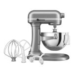 KitchenAid 5KSM55SXX Ağır Hizmet Tipi Kaldırılabilir Kaseli Stand Mikser, 5.2 L, Gümüş - Görsel 5