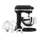 KitchenAid 5KSM55SXX Ağır Hizmet Tipi Kaldırılabilir Kaseli Stand Mikser, 5.2 L, Mat Siyah - Görsel 4