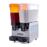 Samixir 40.SMI Klasik Twin Soğuk İçecek Dispenseri, 20+20 L, Fıskiyeli ve Karıştırıcılı, Inox