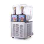 Samixir SLUSH24 Allure Twin Ice Slush Granita Milkshake ve Soğuk Meyve Suyu Dispenseri, 12+12 L, Inox - Görsel 3