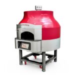Venarro Maestro 30 cm x 9 Pizza Kapasiteli Döner Tabanlı Pizza Fırını, Doğalgazlı, Kırmızı