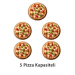 Venarro Vezzola DYP-5 25 cm x 5 Pizza Kapasiteli Tek Katlı Pizza Fırını, Elektrikli - Görsel 2