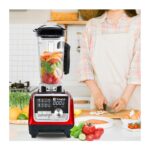 Vosco VHS-206C Pro Dijital Buz Kırıcı Bar Blender, 2 L, 2200 W, Kırmızı - Görsel 2