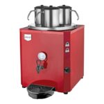 Remta DE10S Jumbo Şamandıralı Çay Makinesi, 3 Demlikli, 40 L, Elektrikli, Kırmızı