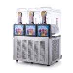 Samixir SLUSH36 Allure Triple Ice Slush Granita Milkshake ve Soğuk Meyve Suyu Dispenseri, 12+12+12 L, Inox - Görsel 3