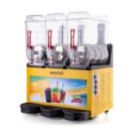 Samixir SLUSH36 Allure Triple Ice Slush Granita Milkshake ve Soğuk Meyve Suyu Dispenseri, 12+12+12 L, Sarı - Görsel 2