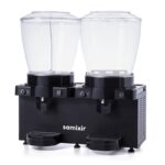 Samixir SM44 Panaromik Analog Twin Soğuk İçecek Dispenseri, 22+22 L, Fıskiyeli ve Karıştırıcılı, Siyah - Görsel 2