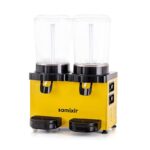 Samixir SS20 Twin Panaromik Fıskiyeli Soğuk İçecek Dispenseri, 10 L+10 L, Sarı - Görsel 2